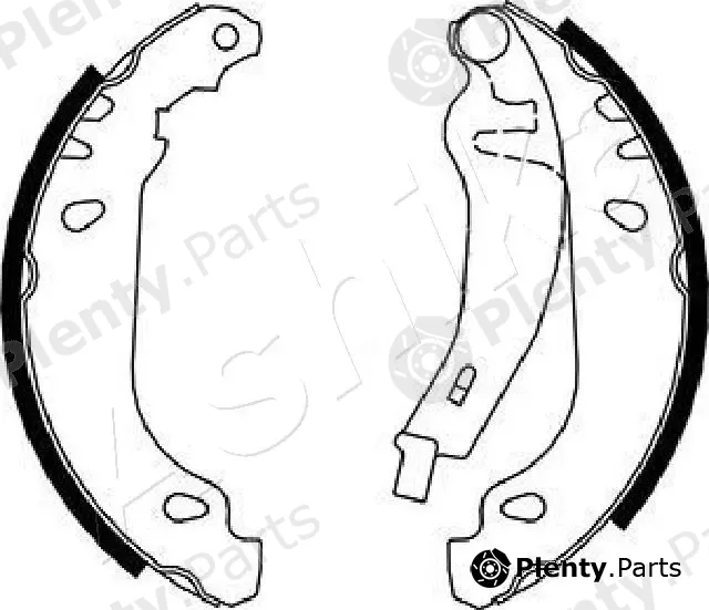 Ashika 55-00-0719 — Brake Shoe Set