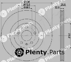 Ashika 61-00-0911 — Brake Disc