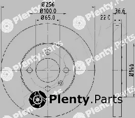 Ashika 60-00-0943 — Brake Disc