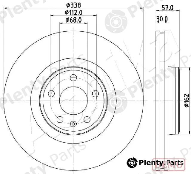 Ashika 60-00-0920C — Brake Disc
