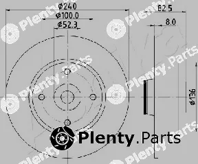 Ashika 61-00-0712 — Brake Disc