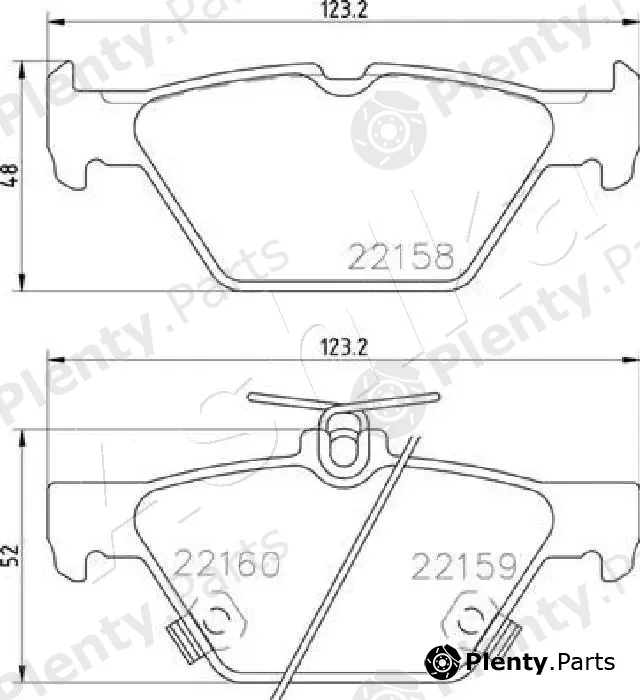 Ashika 51-07-706 — Brake Pad Set, disc brake