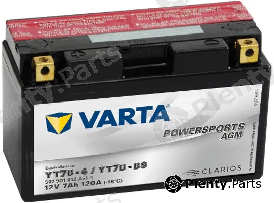 Varta 507901012I314 — Starter Battery POWERSPORTS AGM