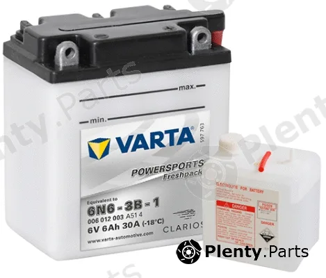 Varta 006012003I314 — Starter Battery POWERSPORTS Freshpack