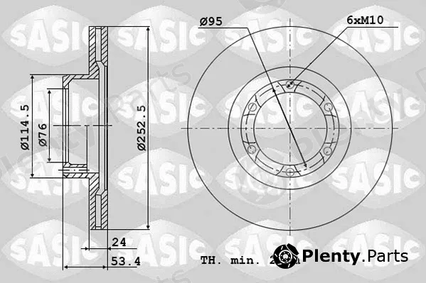 Sasic 4004249J — Brake Disc