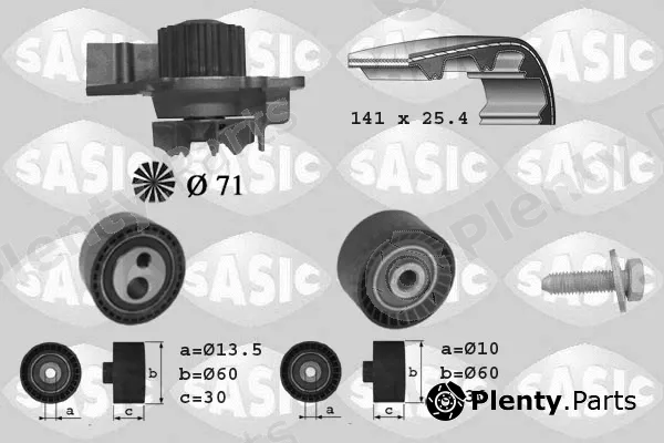 Sasic 3900011 — Water Pump & Timing Belt Kit