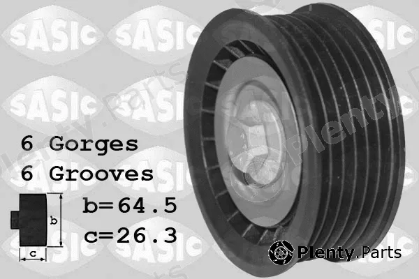 Sasic 1626218 — Deflection/Guide Pulley, V-ribbed belt