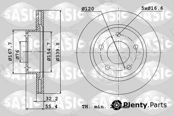 Sasic 6106284 — Brake Disc