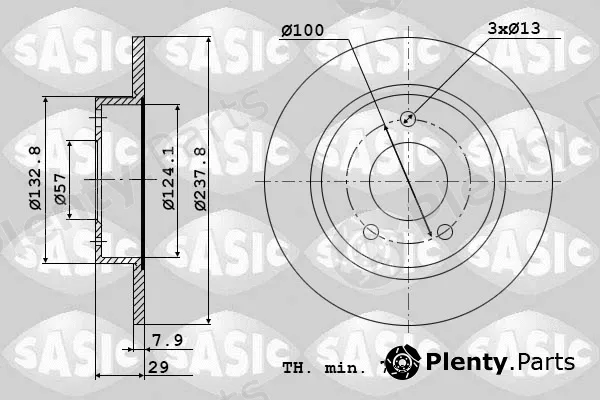 Sasic 2004277J — Brake Disc