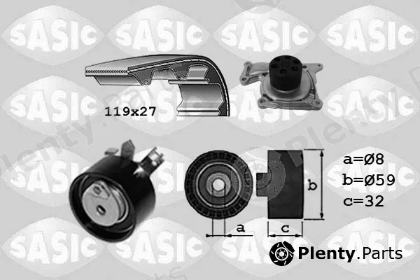 Sasic 3904038 — Water Pump & Timing Belt Kit