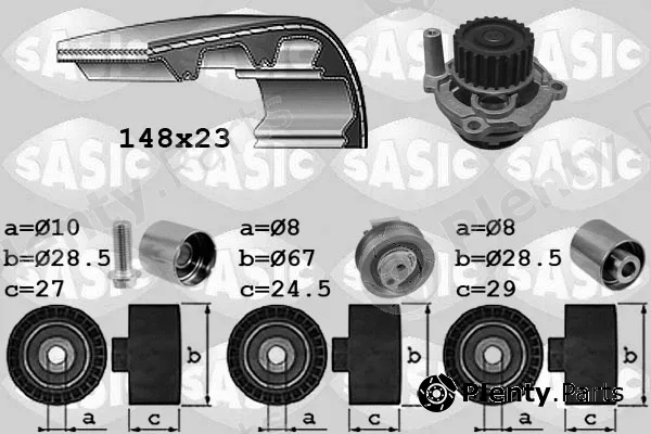 Sasic 3906055 — Water Pump & Timing Belt Kit