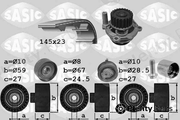 Sasic 3906068 — Water Pump & Timing Belt Kit