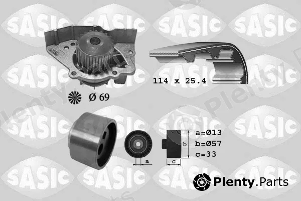 Sasic 3900023 — Water Pump & Timing Belt Kit