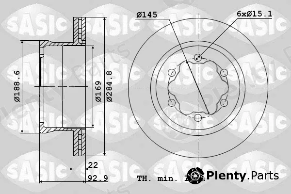 Sasic 9004843J — Brake Disc