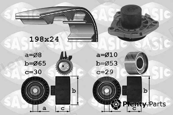 Sasic 3906031 — Water Pump & Timing Belt Kit