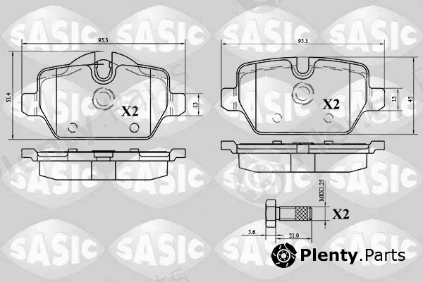Sasic 6216064 — Brake Pad Set, disc brake