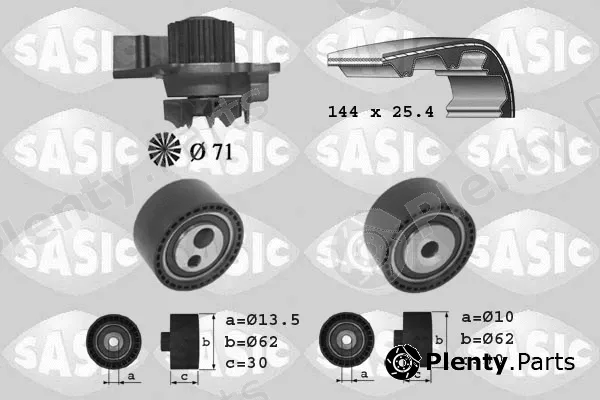 Sasic 3900027 — Water Pump & Timing Belt Kit