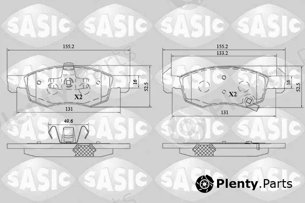 Sasic 6216203 — Brake Pad Set, disc brake