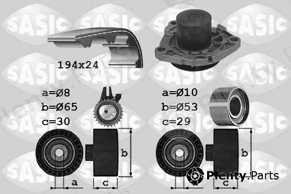 Sasic 3906034 — Water Pump & Timing Belt Kit