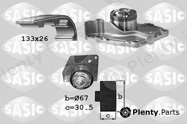 Sasic 3904030 — Water Pump & Timing Belt Kit