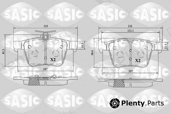 Sasic 6216197 — Brake Pad Set, disc brake