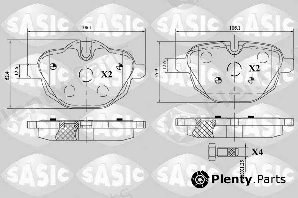 Sasic 6216174 — Brake Pad Set, disc brake