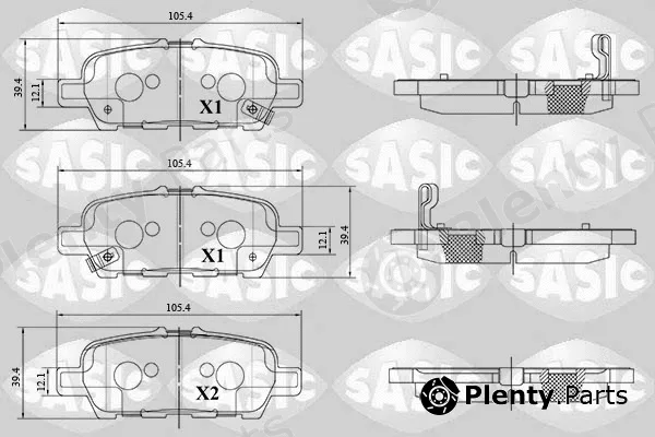Sasic 6216181 — Brake Pad Set, disc brake