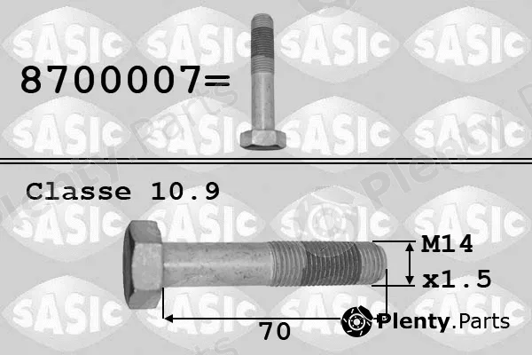 Sasic 8700007 — Pulley Bolt