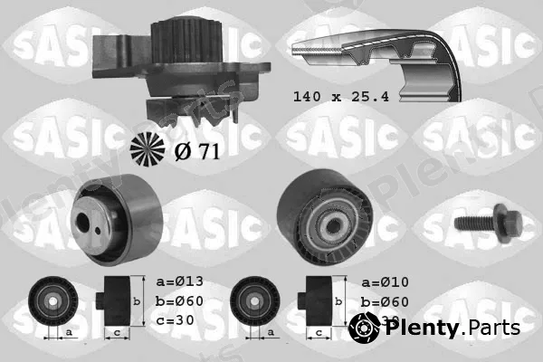 Sasic 3900010 — Water Pump & Timing Belt Kit