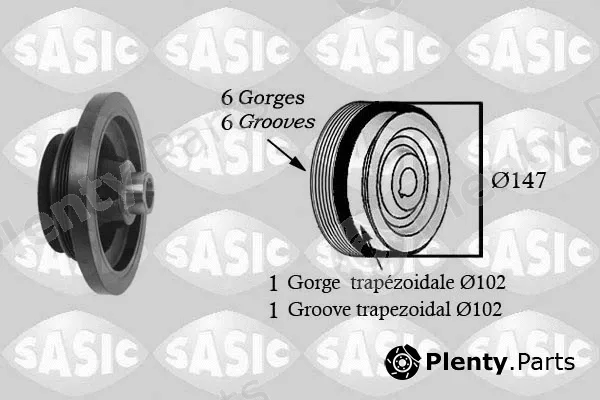 Sasic 2156060 — Belt Pulley, crankshaft