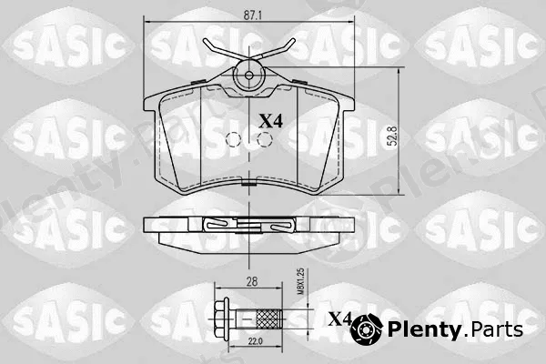 Sasic 6210001 — Brake Pad Set, disc brake