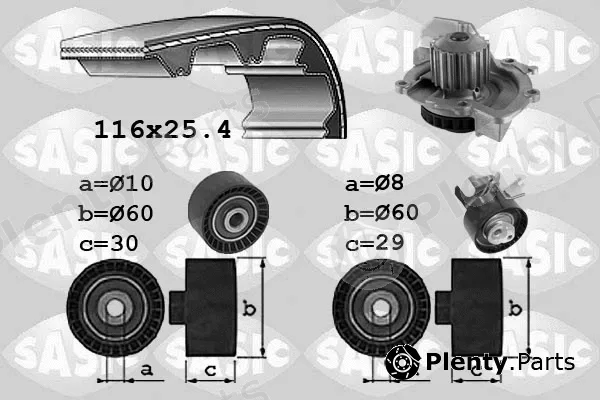 Sasic 3900035 — Water Pump & Timing Belt Kit