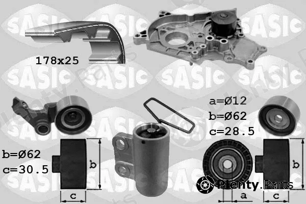Sasic 3906040 — Water Pump & Timing Belt Kit