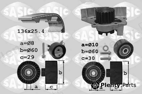 Sasic 3900034 — Water Pump & Timing Belt Kit