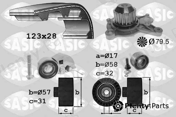 Sasic 3906075 — Water Pump & Timing Belt Kit