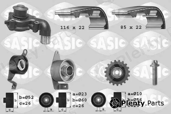 Sasic 3906011 — Water Pump & Timing Belt Kit