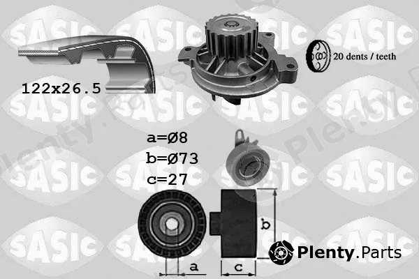 Sasic 3906051 — Water Pump & Timing Belt Kit