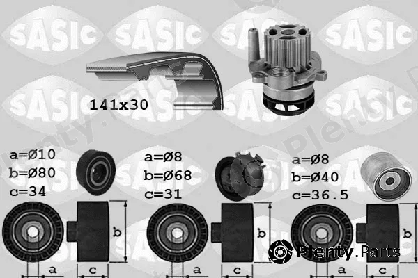 Sasic 3906084 — Water Pump & Timing Belt Kit