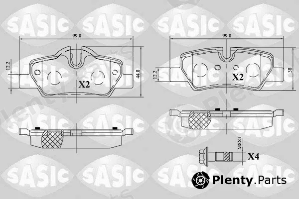 Sasic 6216165 — Brake Pad Set, disc brake