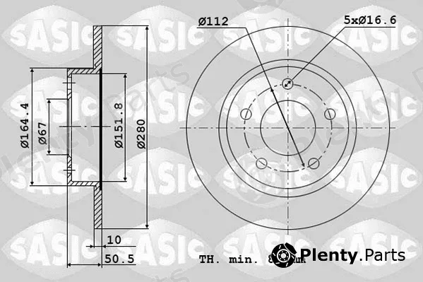 Sasic 6106312 — Brake Disc