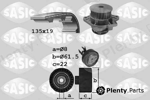 Sasic 3906087 — Water Pump & Timing Belt Kit