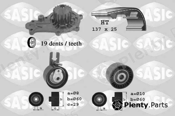 Sasic 3900014 — Water Pump & Timing Belt Kit
