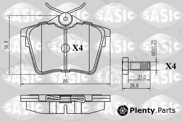 Sasic 6210022 — Brake Pad Set, disc brake