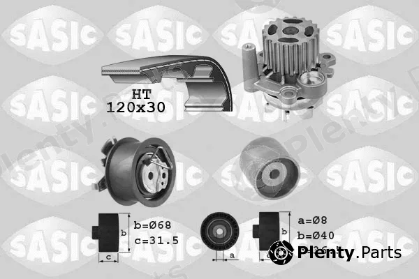 Sasic 3906080 — Water Pump & Timing Belt Kit