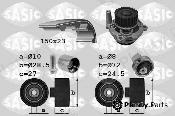 Sasic 3906101 — Water Pump & Timing Belt Kit