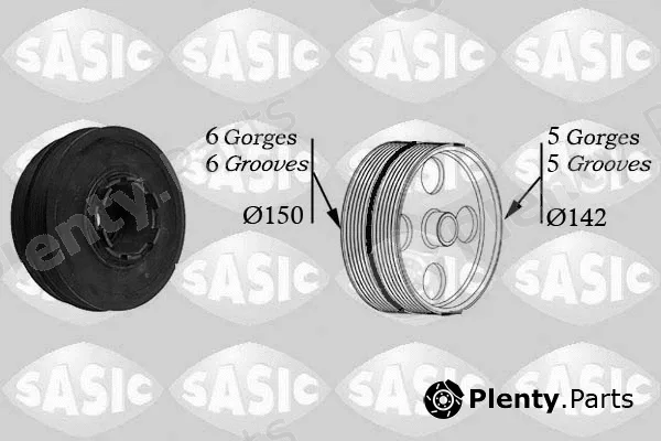 Sasic 9001810 — Belt Pulley, crankshaft