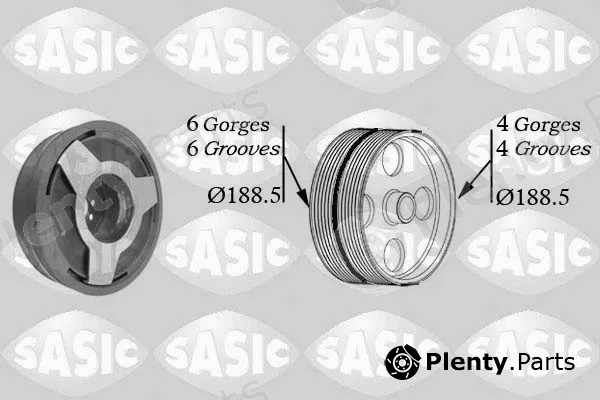 Sasic 9001806 — Belt Pulley, crankshaft