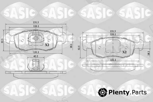 Sasic 6216144 — Brake Pad Set, disc brake
