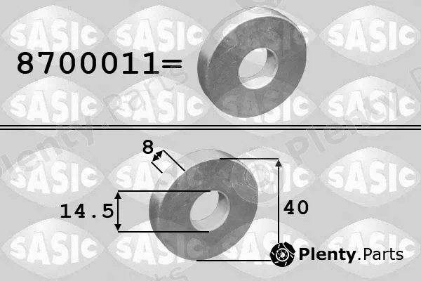 Sasic 8700011 — Washer, crankshaft pulley