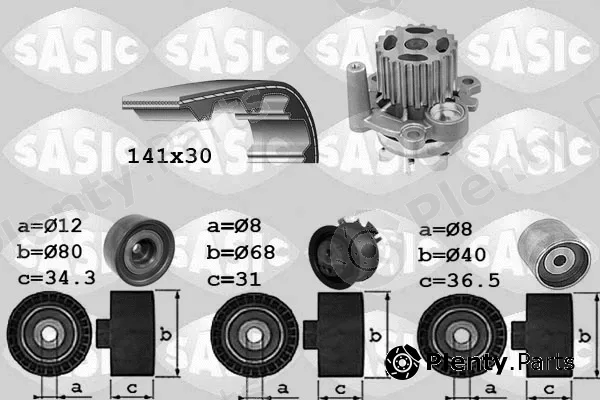 Sasic 3906053 — Water Pump & Timing Belt Kit
